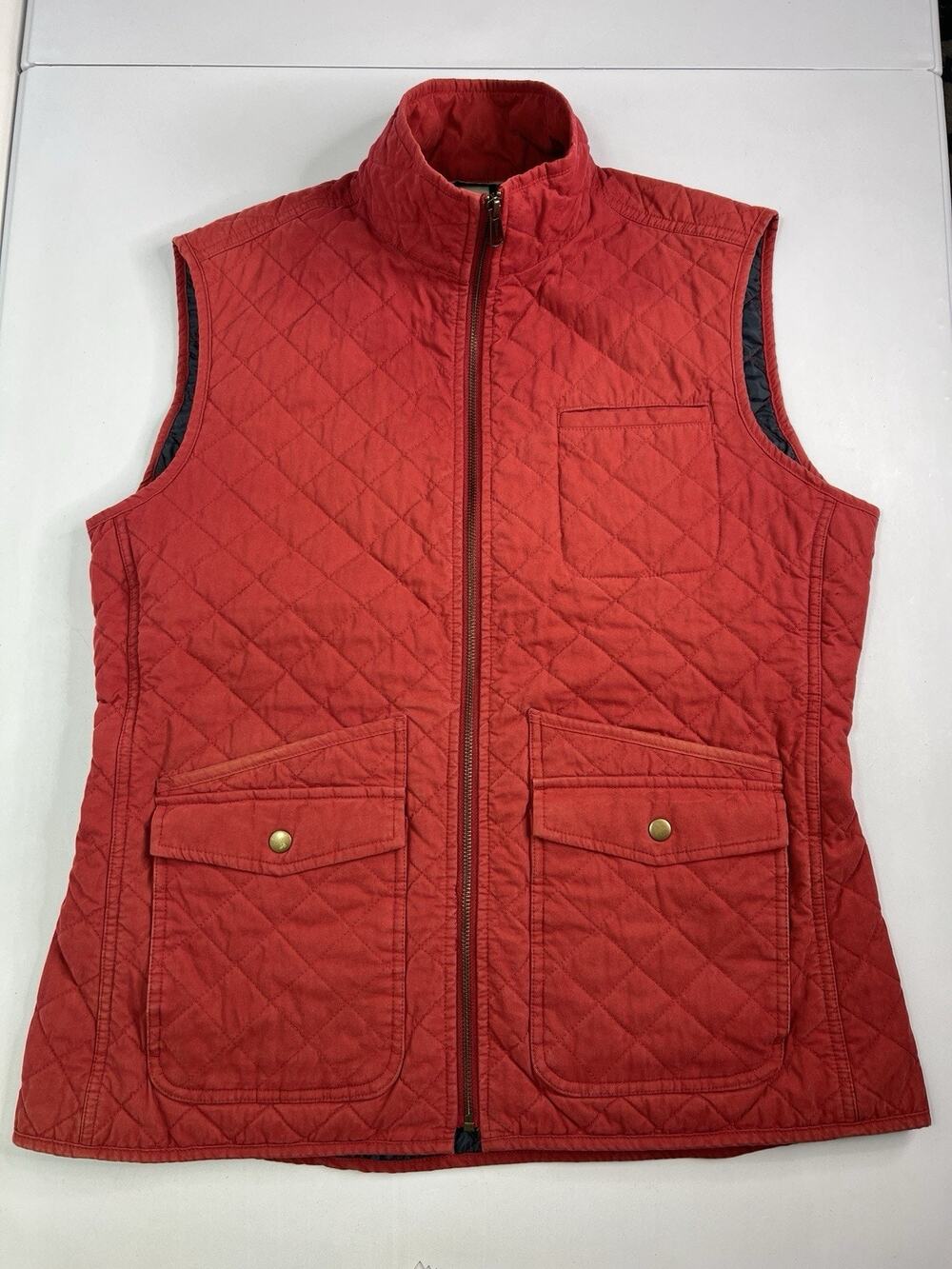 Duluth Trading Company Cartland Quilted Red Vest Woman’s Size Large
